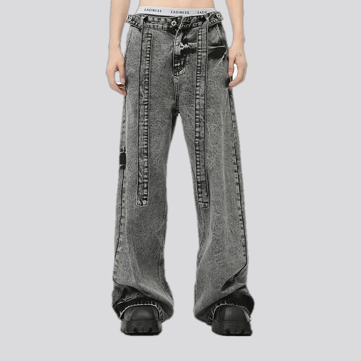 Vintage slouchy acid wash jeans for men