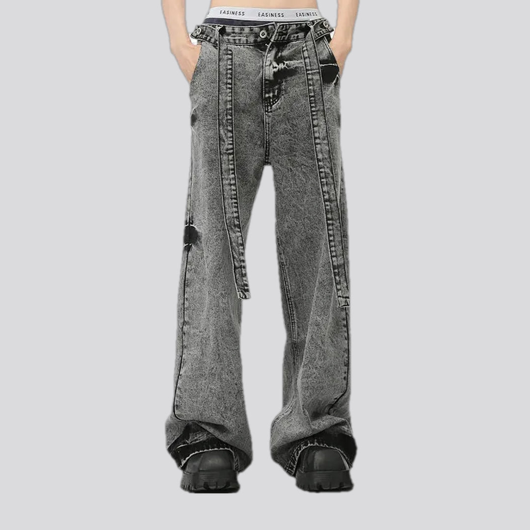 Vintage slouchy acid wash jeans for men