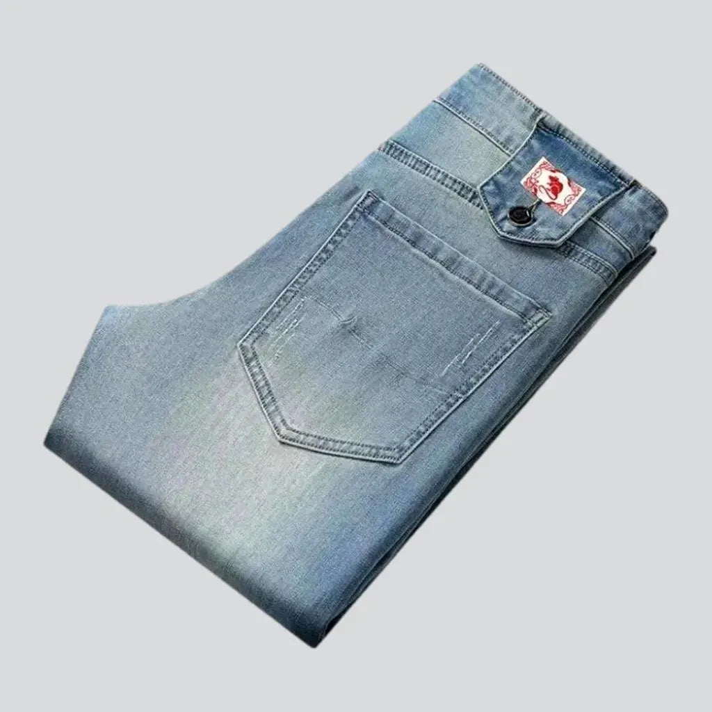 High rise stylish men's jeans