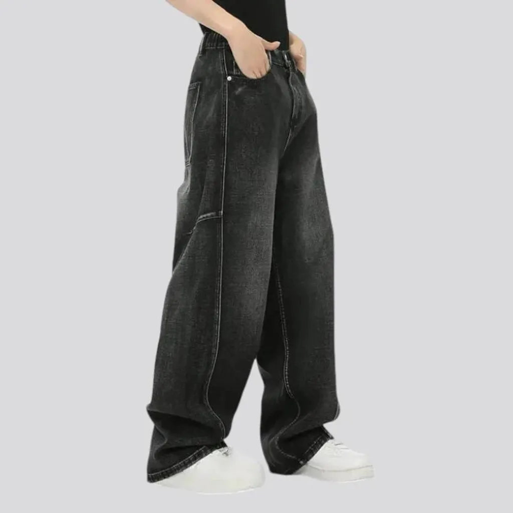 Mid rise baggy vintage men's jeans