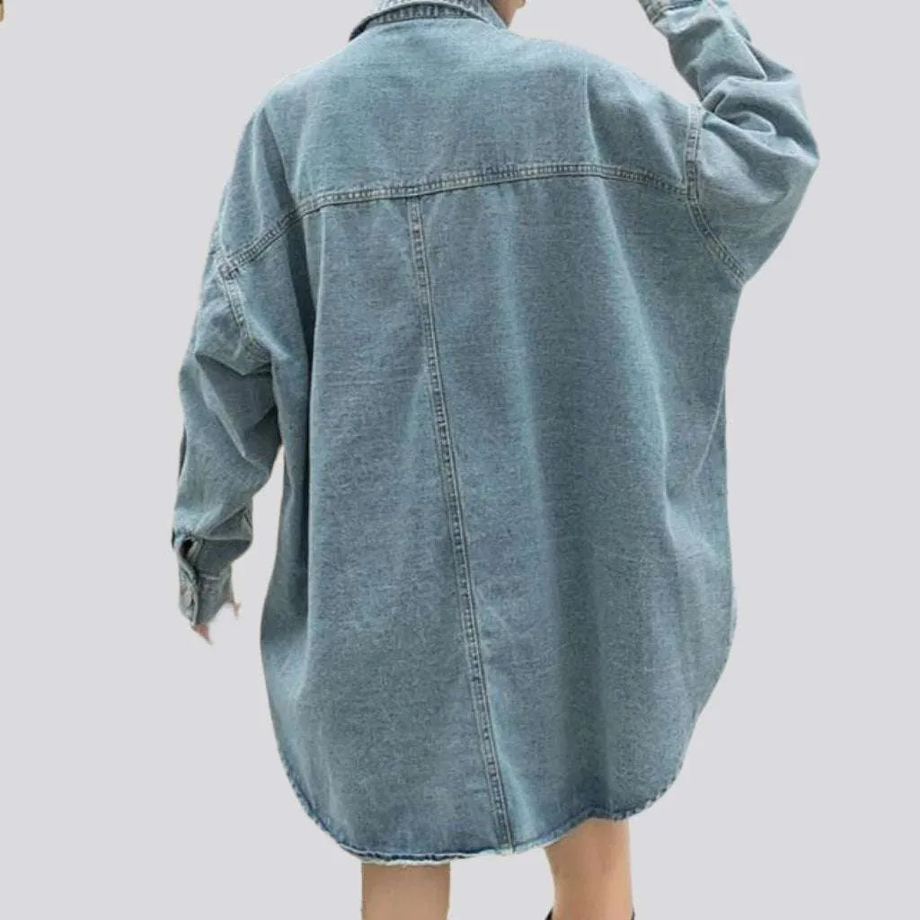 All-over patched denim jacket