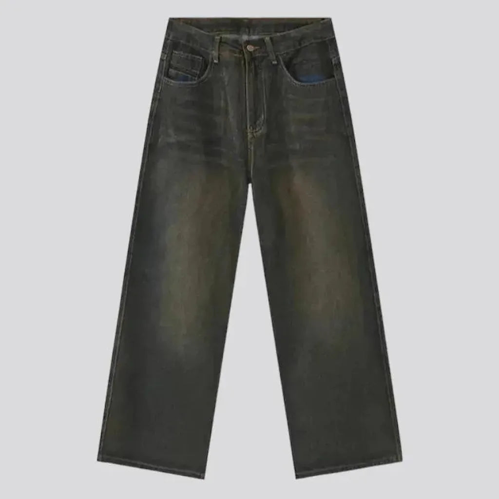 Dark-wash vintage jeans
 for men