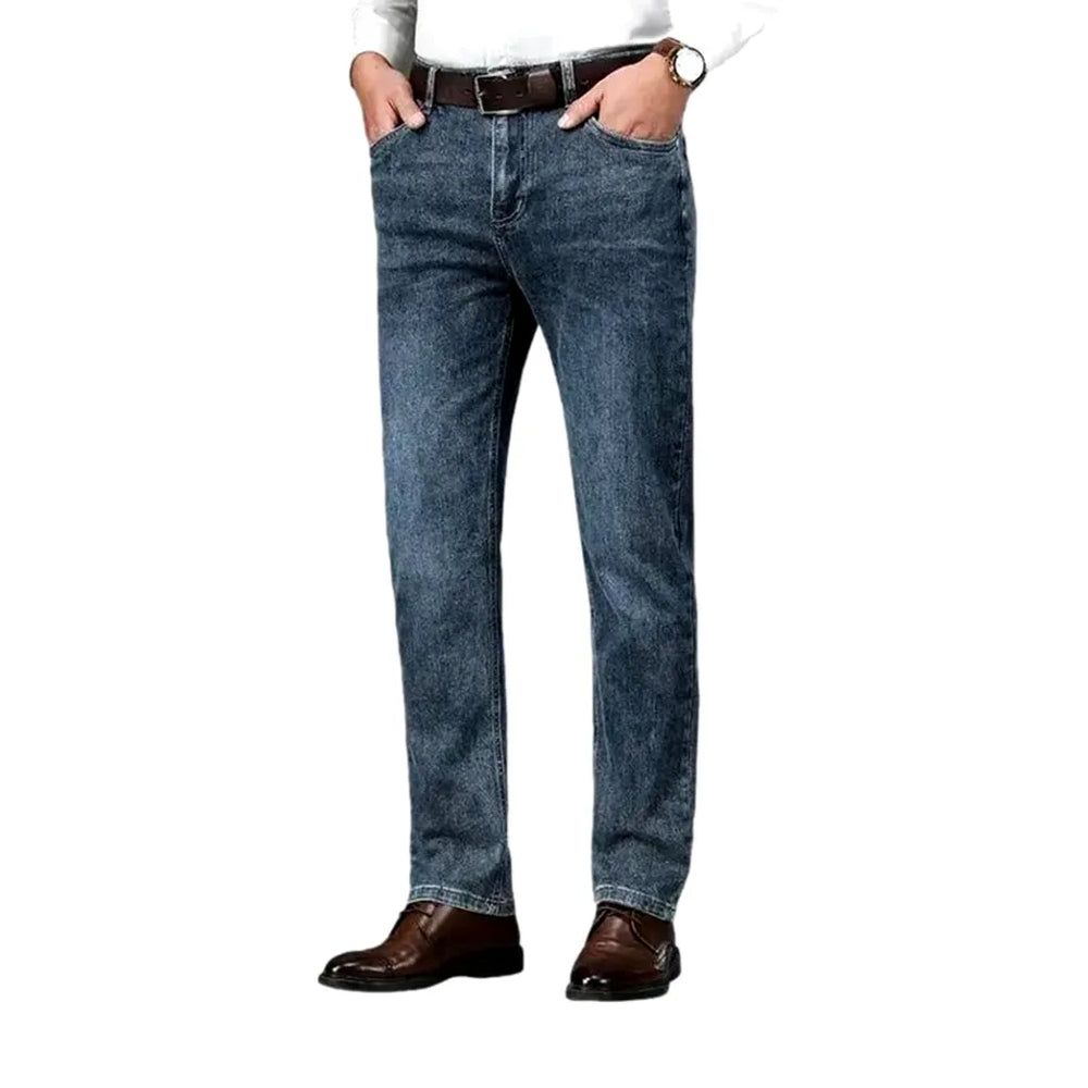 High Rise Jeans for Men - Dark Blue