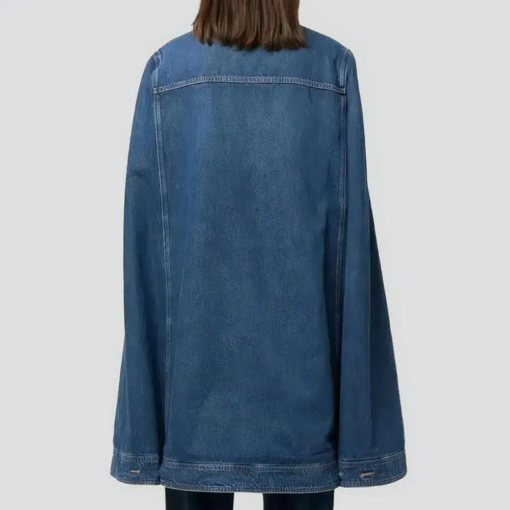 Oversized vintage jeans jacket
 for women