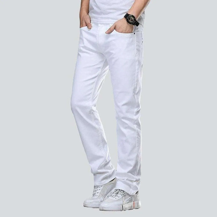 White regular men's jeans
