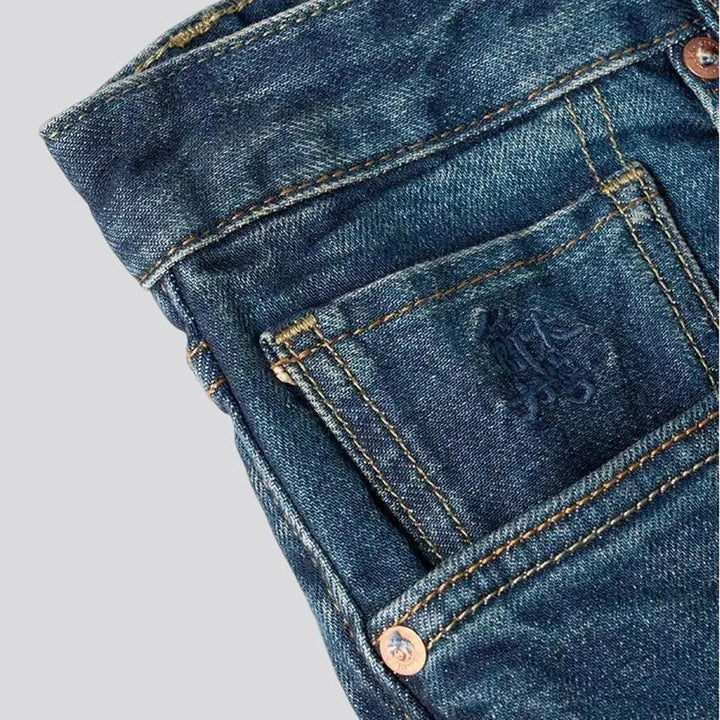 Vintage mid rise tapered men's jeans