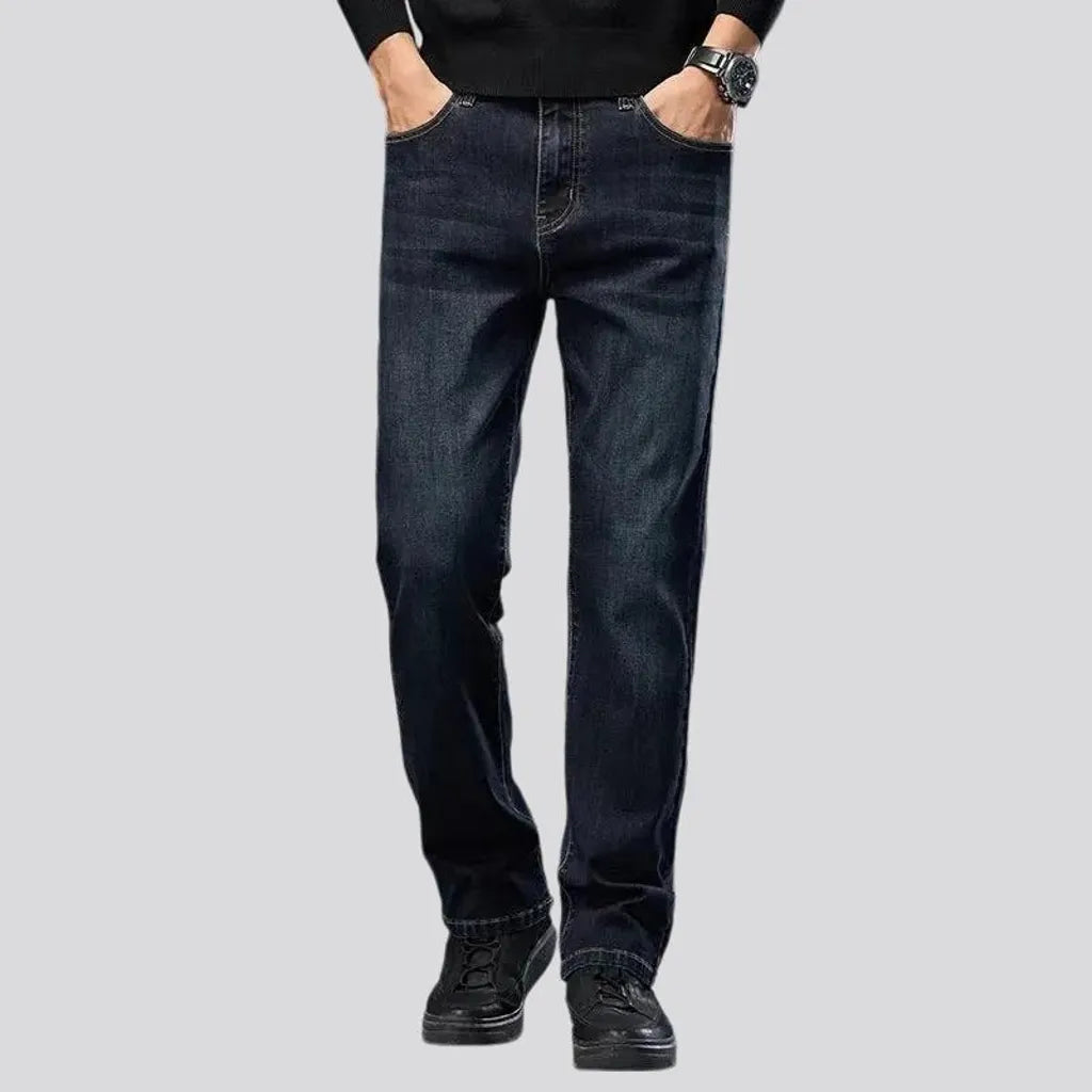 Elastic fit retro jeans for men