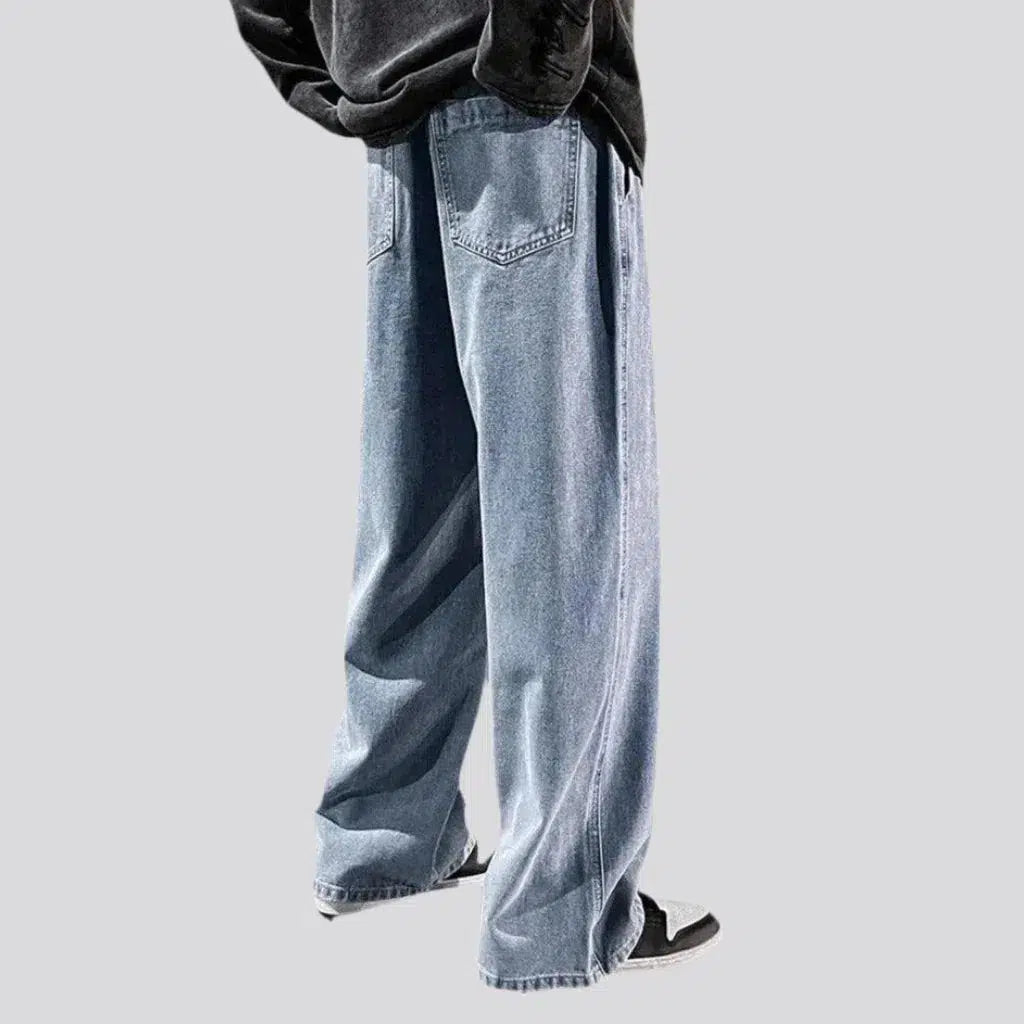 Baggy men's insulated jeans