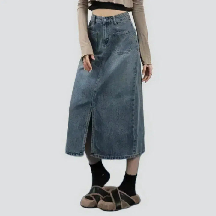 Vintage denim skirt
 for ladies
