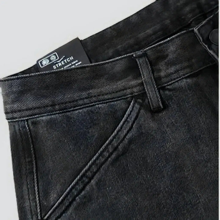 Mid-waist fashion jeans
 for men