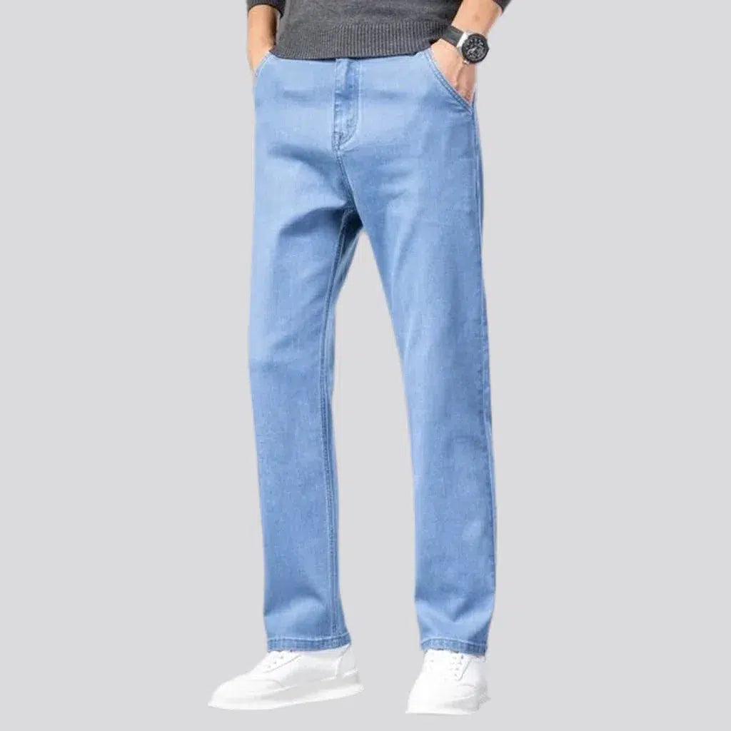 Monochrome men's stretchy jeans