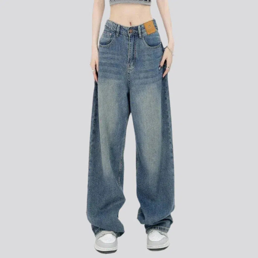 Floor-length fashion jeans
 for women