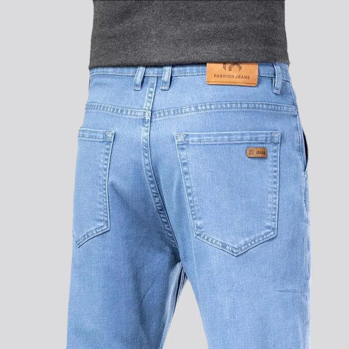 Monochrome men's stretchy jeans