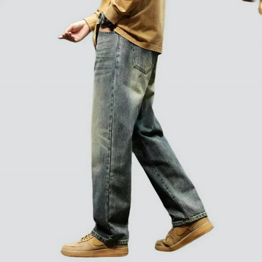 Y2k men's yellow-cast jeans