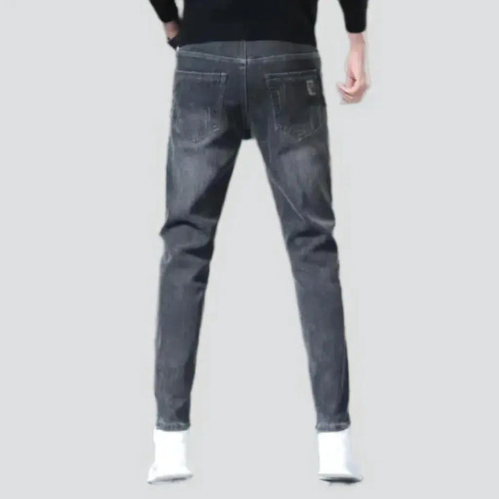 Fleece casual jeans
 for men