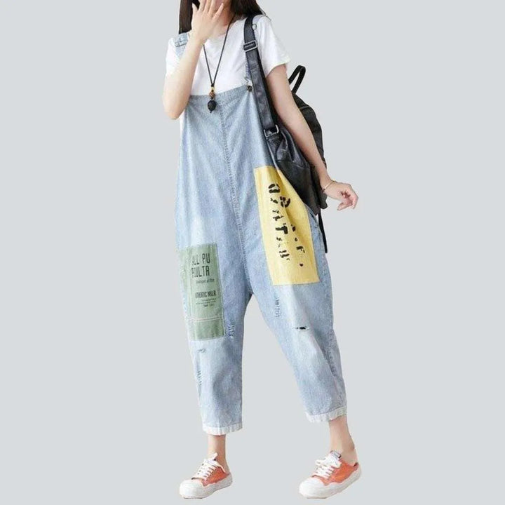 Women's street style jeans overall
