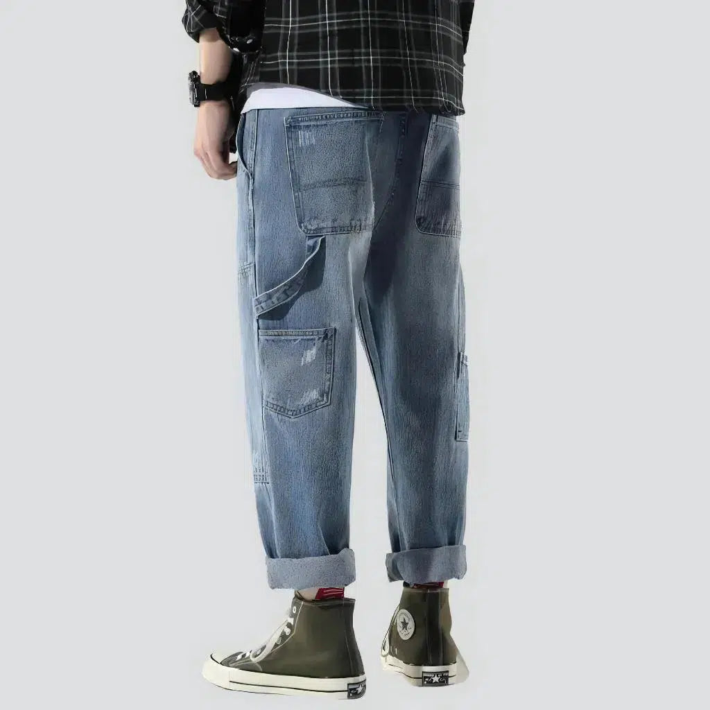 Patched 90s jeans
 for men