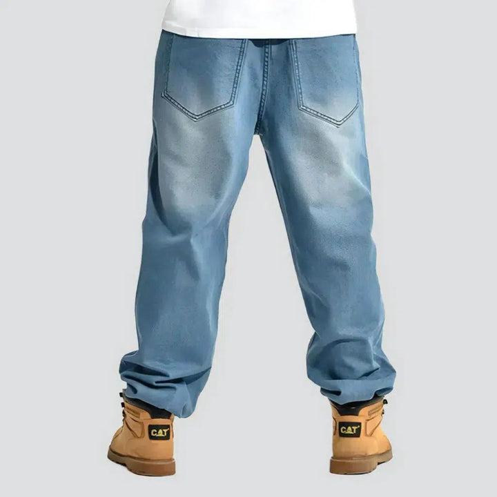 Light-wash men's jeans