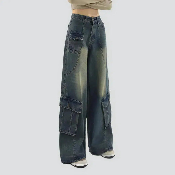 Vintage women's sanded jeans
