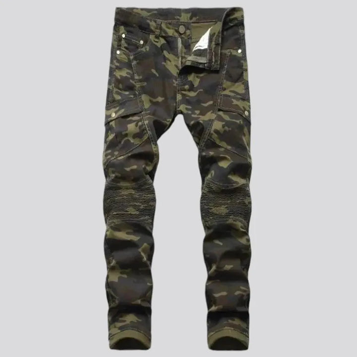 Camouflage skinny fit men's jeans