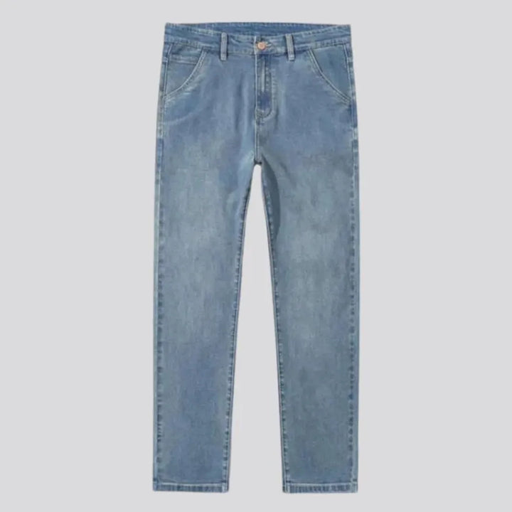 High-rise straight fit vintage men's jeans