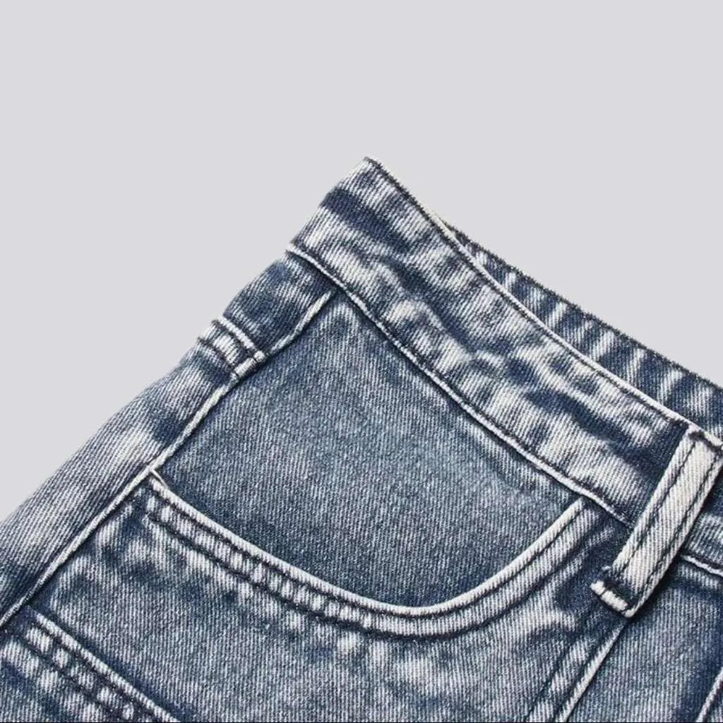 Long vintage jeans skirt
 for women