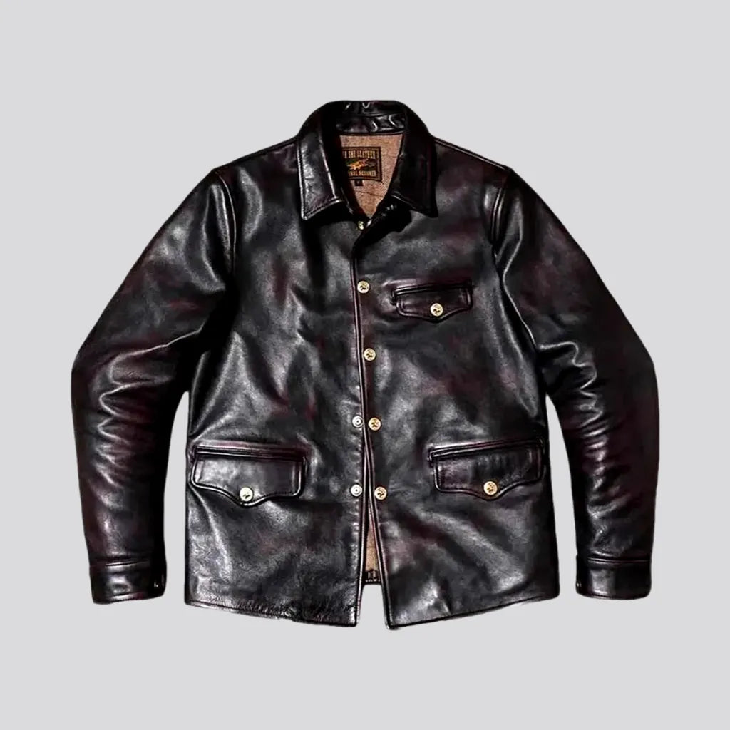 Biker Style Men's Denim Coat | Jeans4you.shop