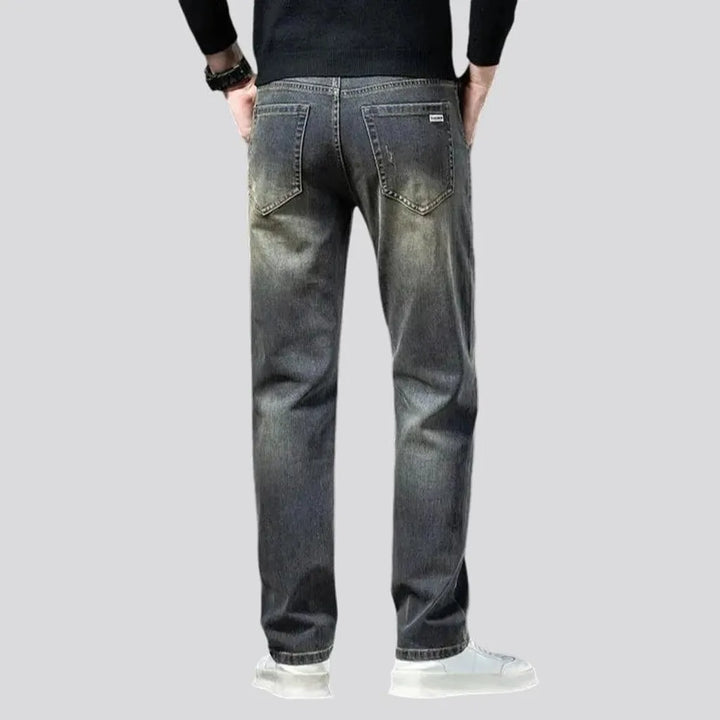 Vintage style straight-leg men's jeans