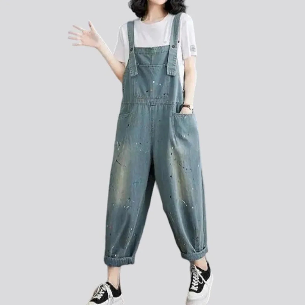 Baggy y2k denim jumpsuit