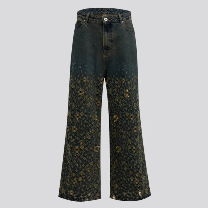 Flared vintage style men's jeans