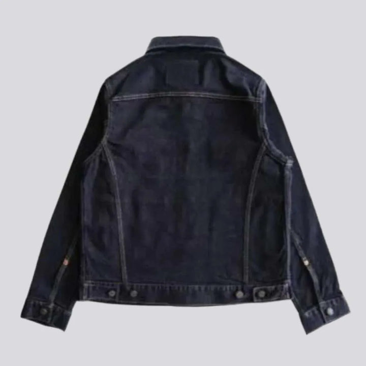 Dark wash selvedge denim jacket