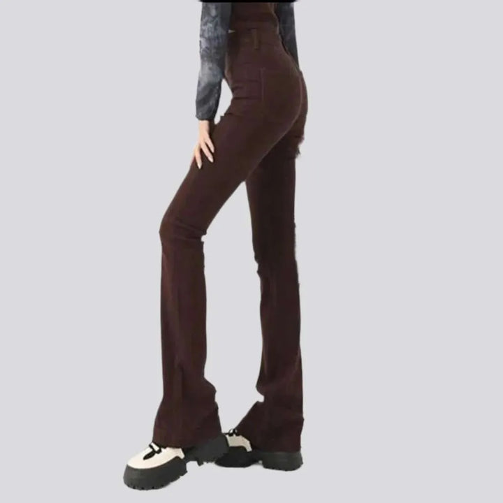 Bootcut high-waist jeans
 for women