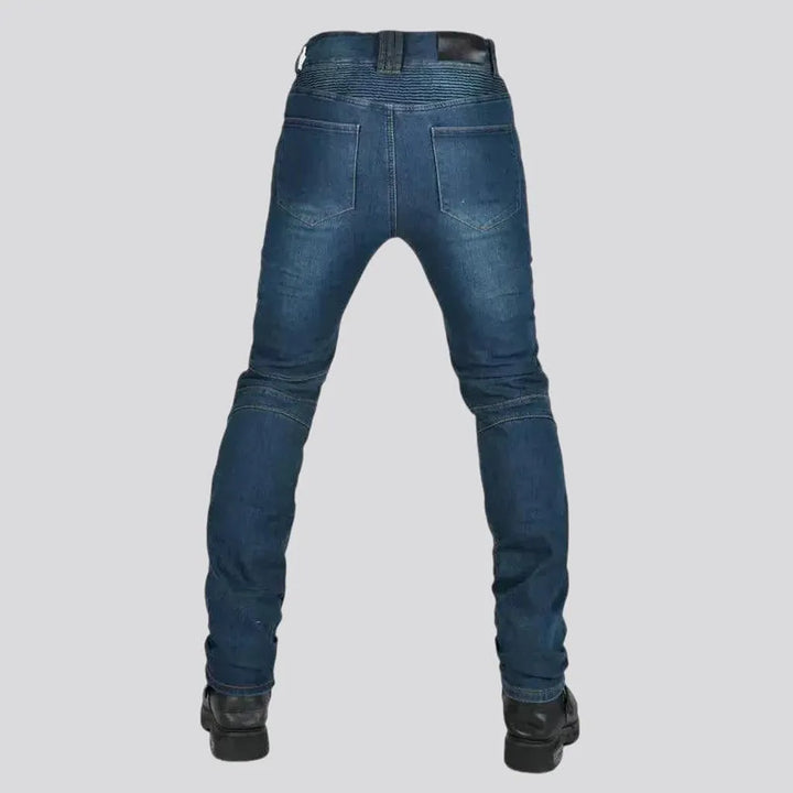 Slim fit riding men's jeans