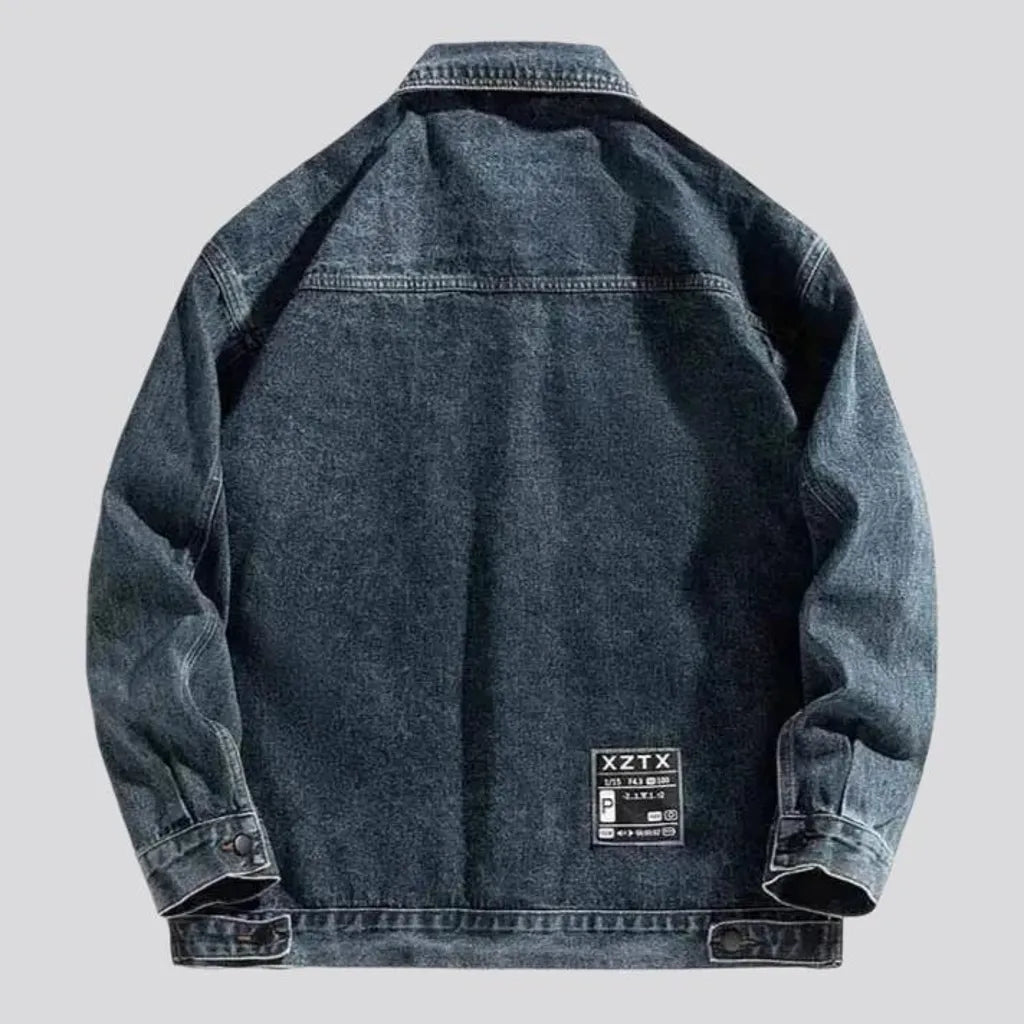 Vintage style worker men's denim jacket