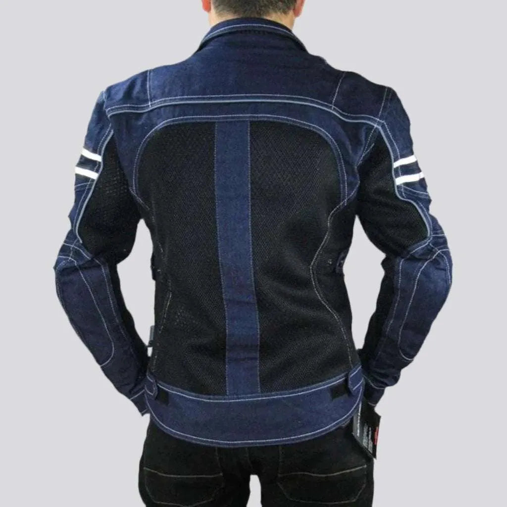 Protective slim riding jeans jacket