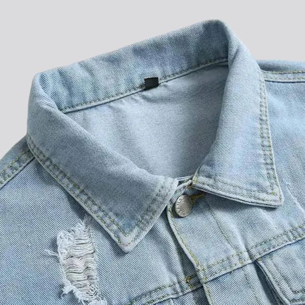 Slim fit men's denim jacket