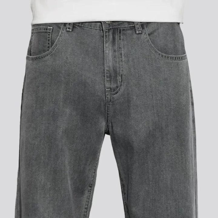 Straight men's thin jeans