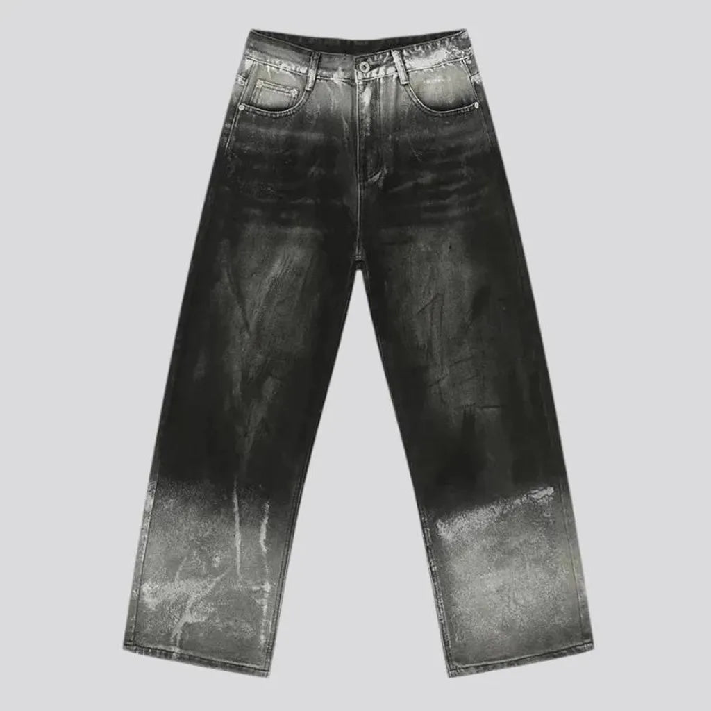 Vintage baggy two tone men's jeans