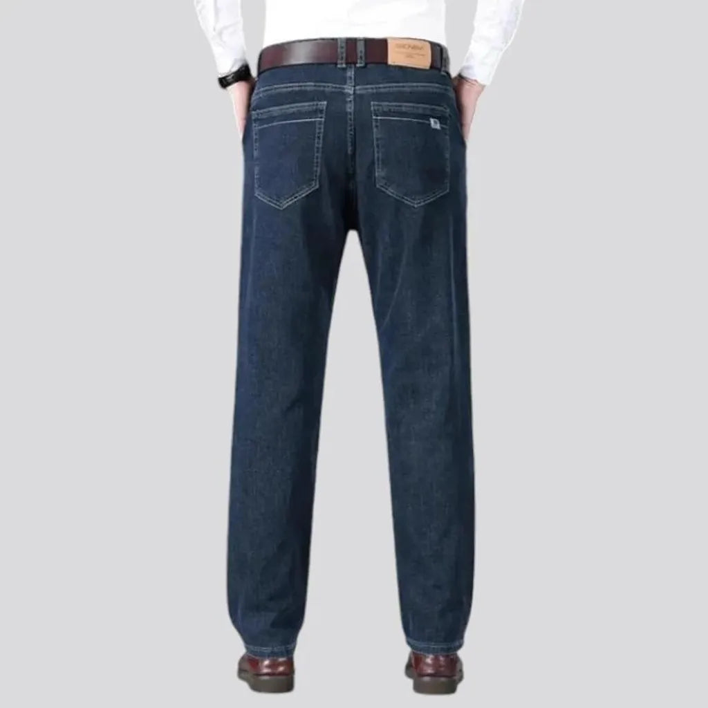 Sanded vintage tapered men's jeans