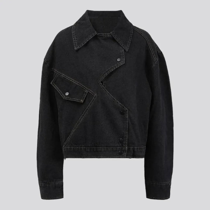 Vintage black jean jacket
 for women | Jeans4you.shop