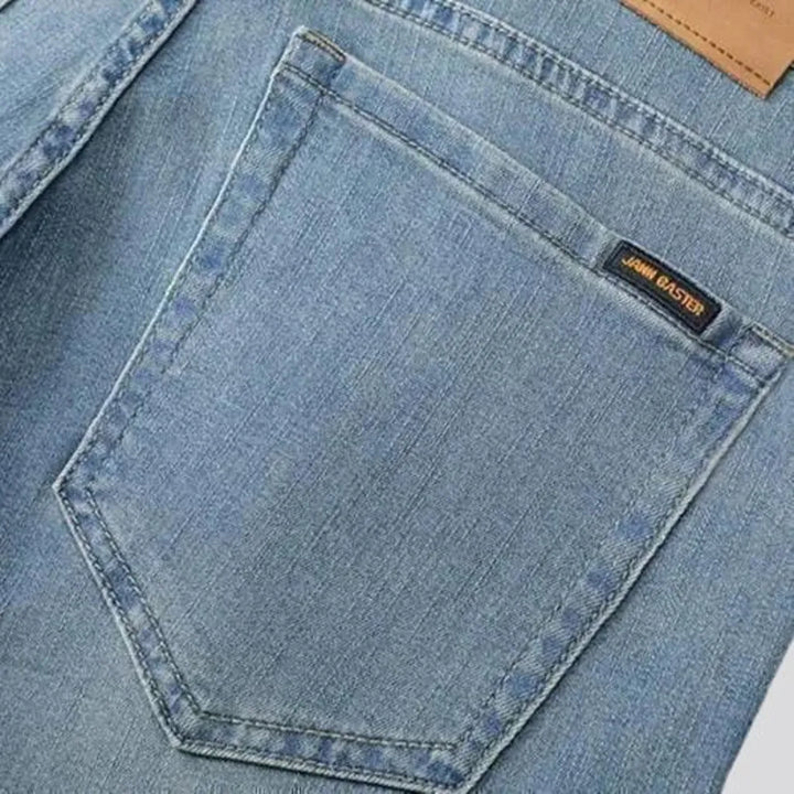 Narrowing vintage stretchable men's jeans