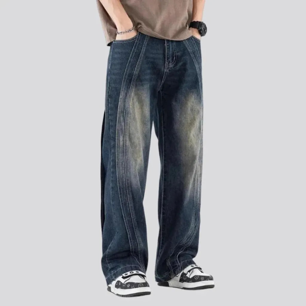 Men's layered jeans