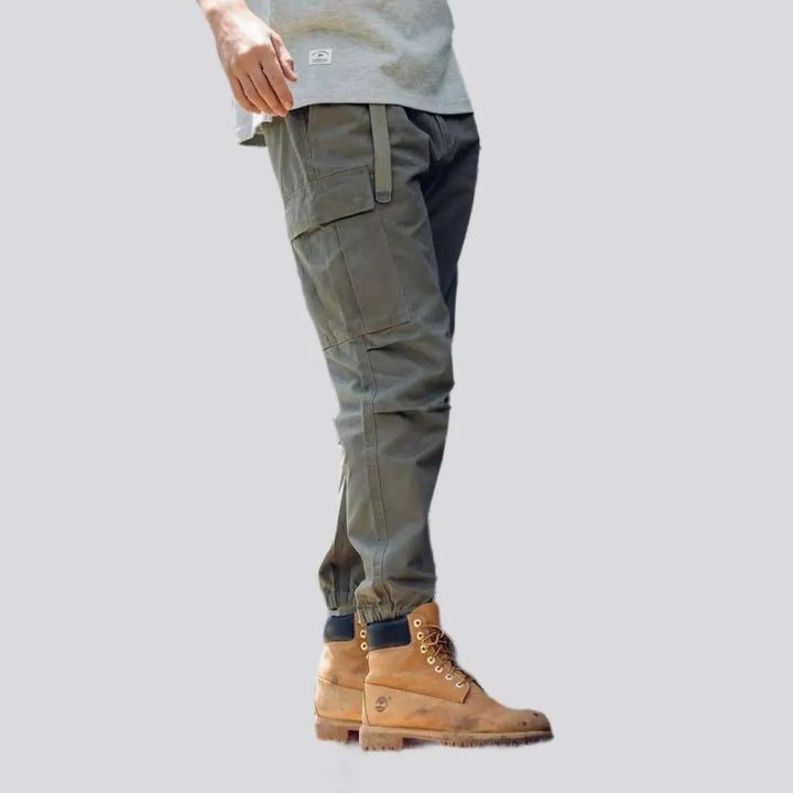 Cargo high-waist men's jeans pants
