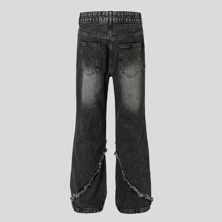 Retro faded jeans for men