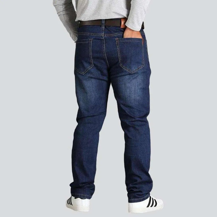 Plus size regular men's jeans