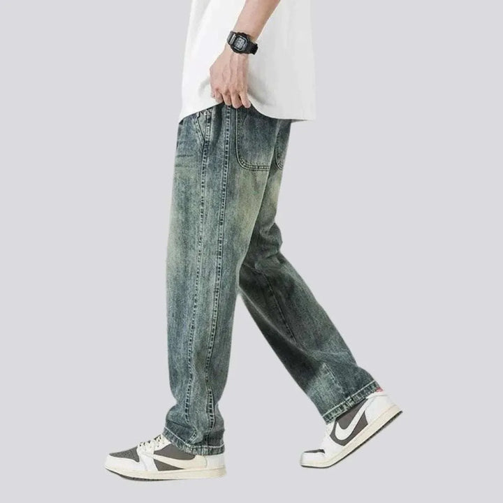 Street men's vintage jeans