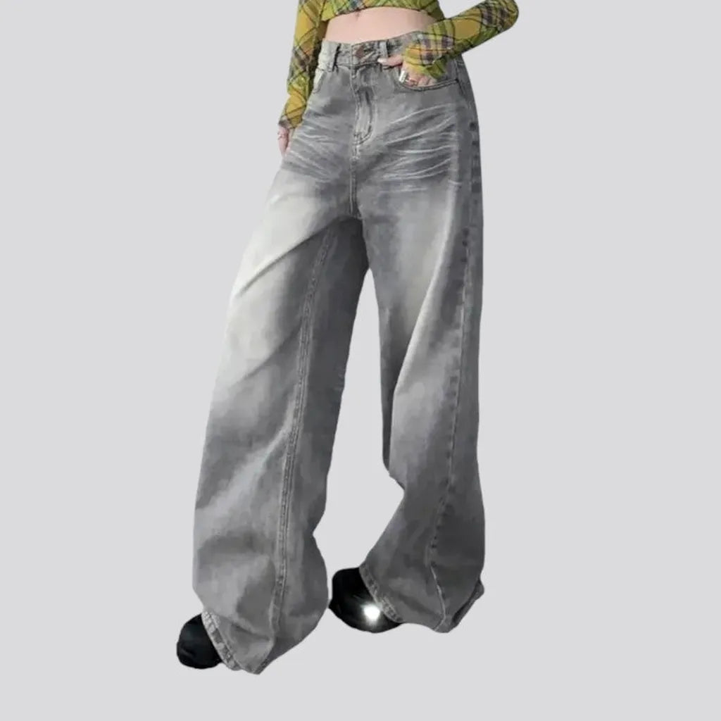 Vintage grey jeans
 for women