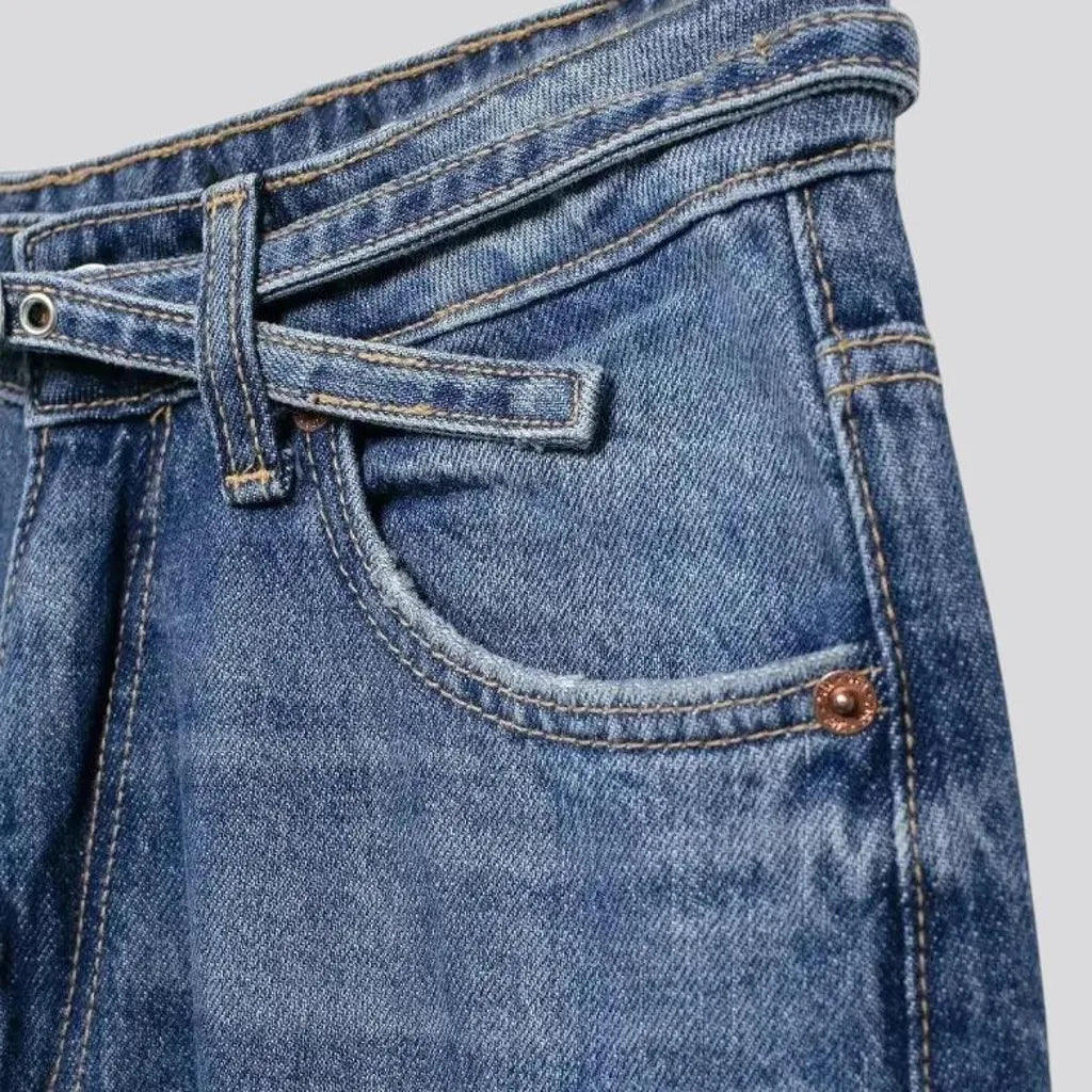 Faded lines and baggy jeans for women