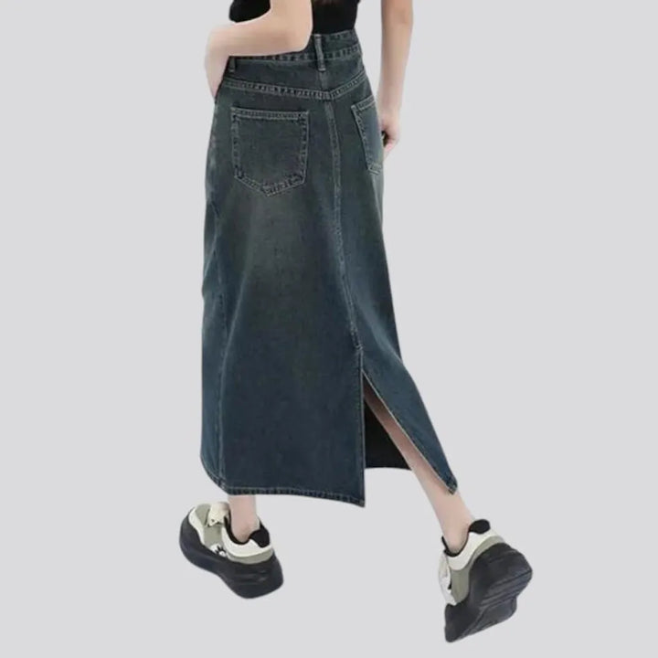 Vintage fashion women's denim skirt