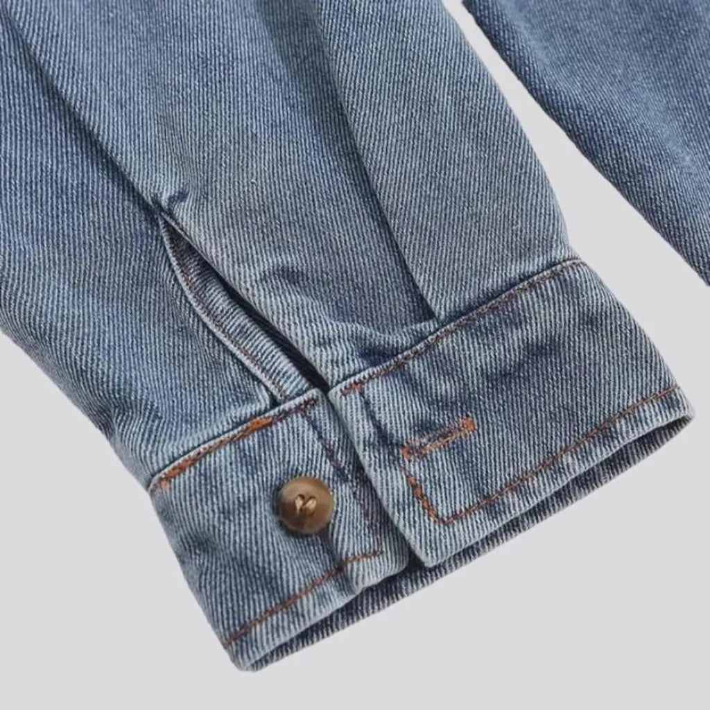Disney-print jean jacket
 for women